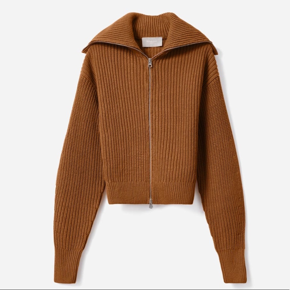Everlane Chunky Zip Sweater